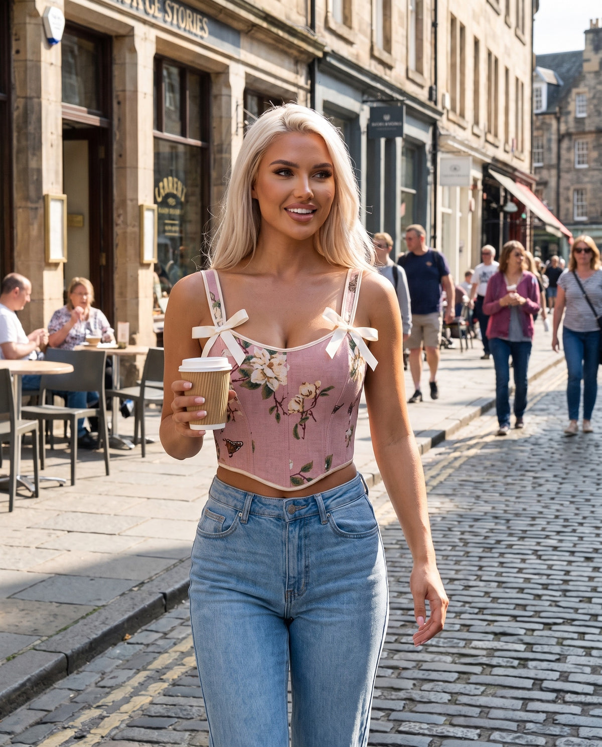 Magnolia Corset Top in Pink – lifestyle | SKU: SOR-MAGNOLIA-PNK-XS,SOR-MAGNOLIA-PNK-S,SOR-MAGNOLIA-PNK-M,SOR-MAGNOLIA-PNK-L,SOR-MAGNOLIA-PNK-XL