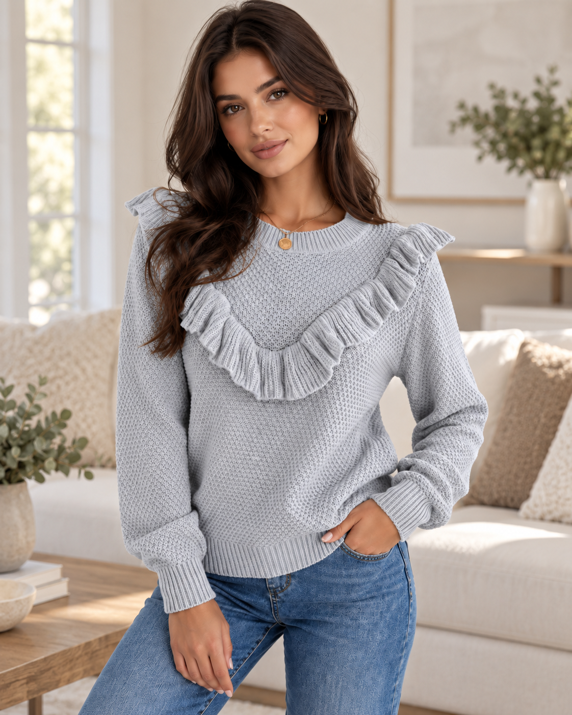 Virelune Ruffle Sweater