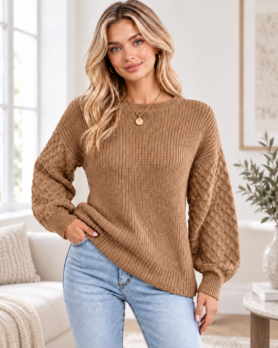 Norvessa Cable Sweater