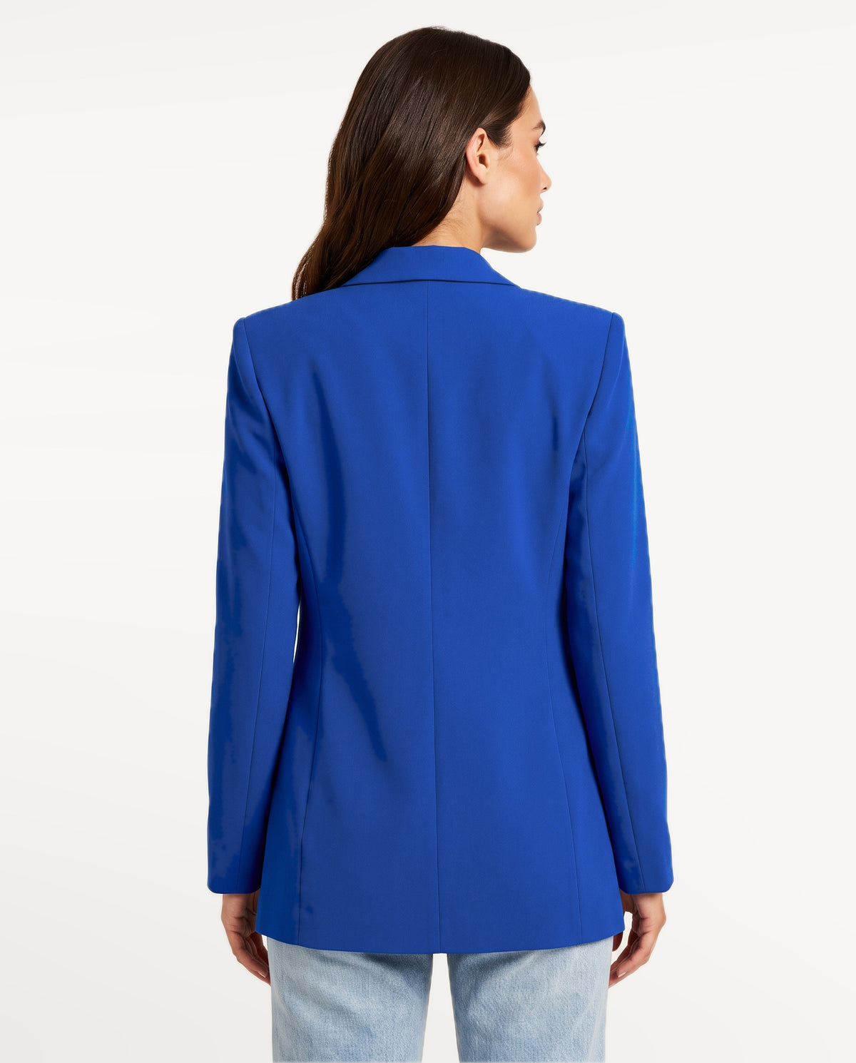 Chandelle Blazer in Blue – back view