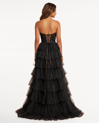 Elara Maxi Dress in Black – back view | SKU: SOR-ELARA-BLK-XS,SOR-ELARA-BLK-S,SOR-ELARA-BLK-M,SOR-ELARA-BLK-L,SOR-ELARA-BLK-XL