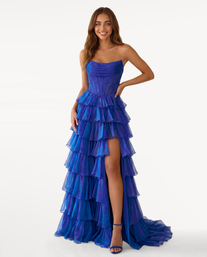 Elara Maxi Dress in Royal Blue – emotional pose | SKU: SOR-ELARA-RBL-XS,SOR-ELARA-RBL-S,SOR-ELARA-RBL-M,SOR-ELARA-RBL-L,SOR-ELARA-RBL-XL