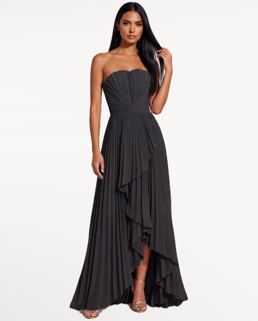 Esme Maxi Dress in Black – front view