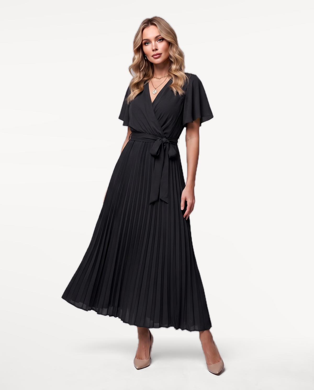 Flowing Wrap Dress