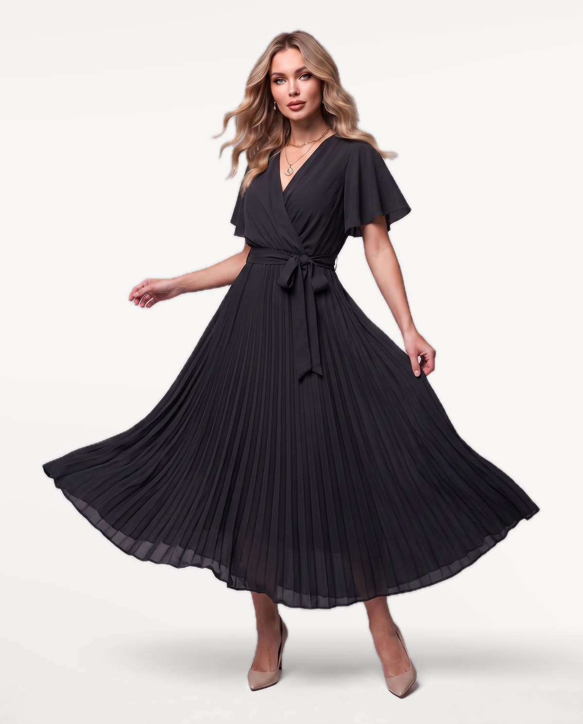 Flowing Wrap Dress