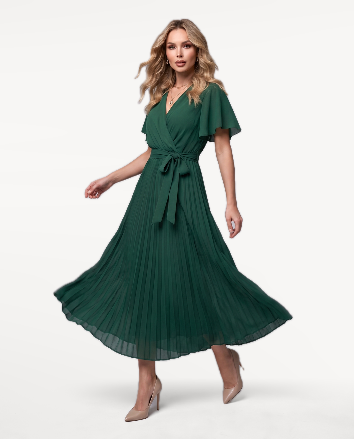 Flowing Wrap Dress