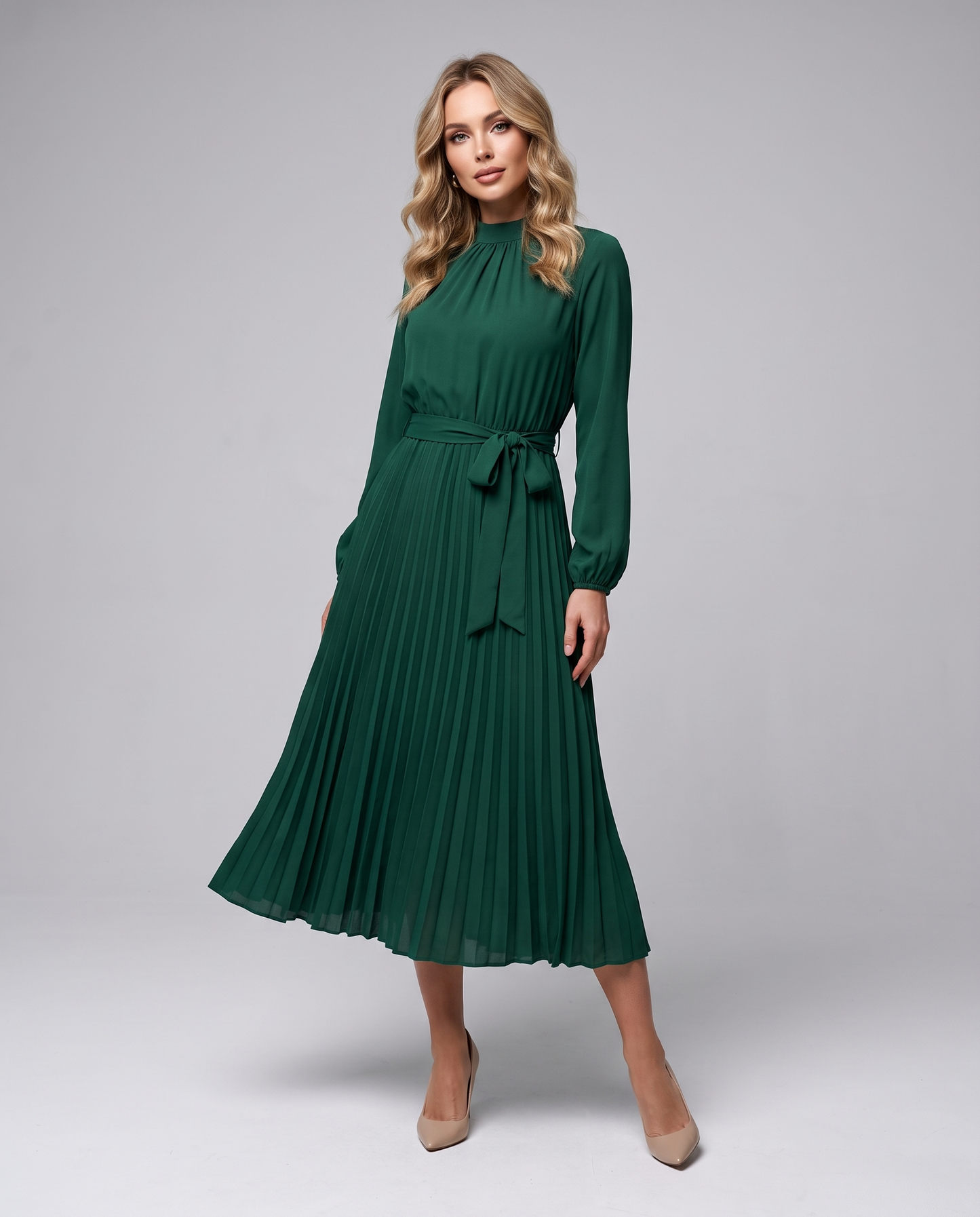 Emerald Bow Dress