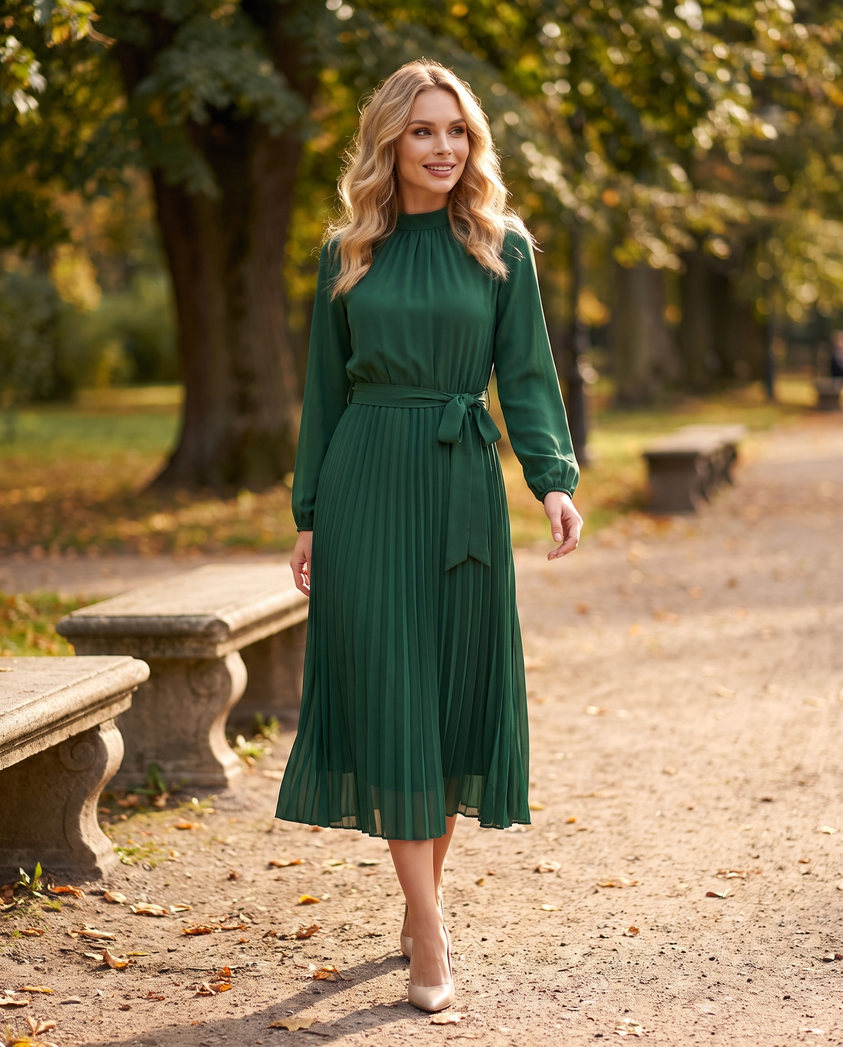Emerald Bow Dress