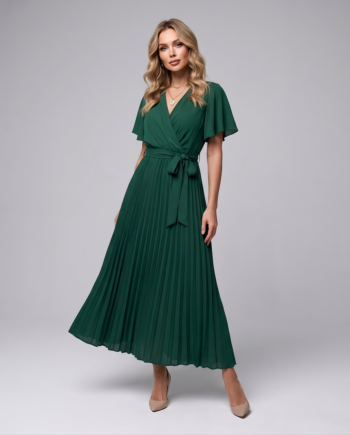 Flowing Wrap Dress