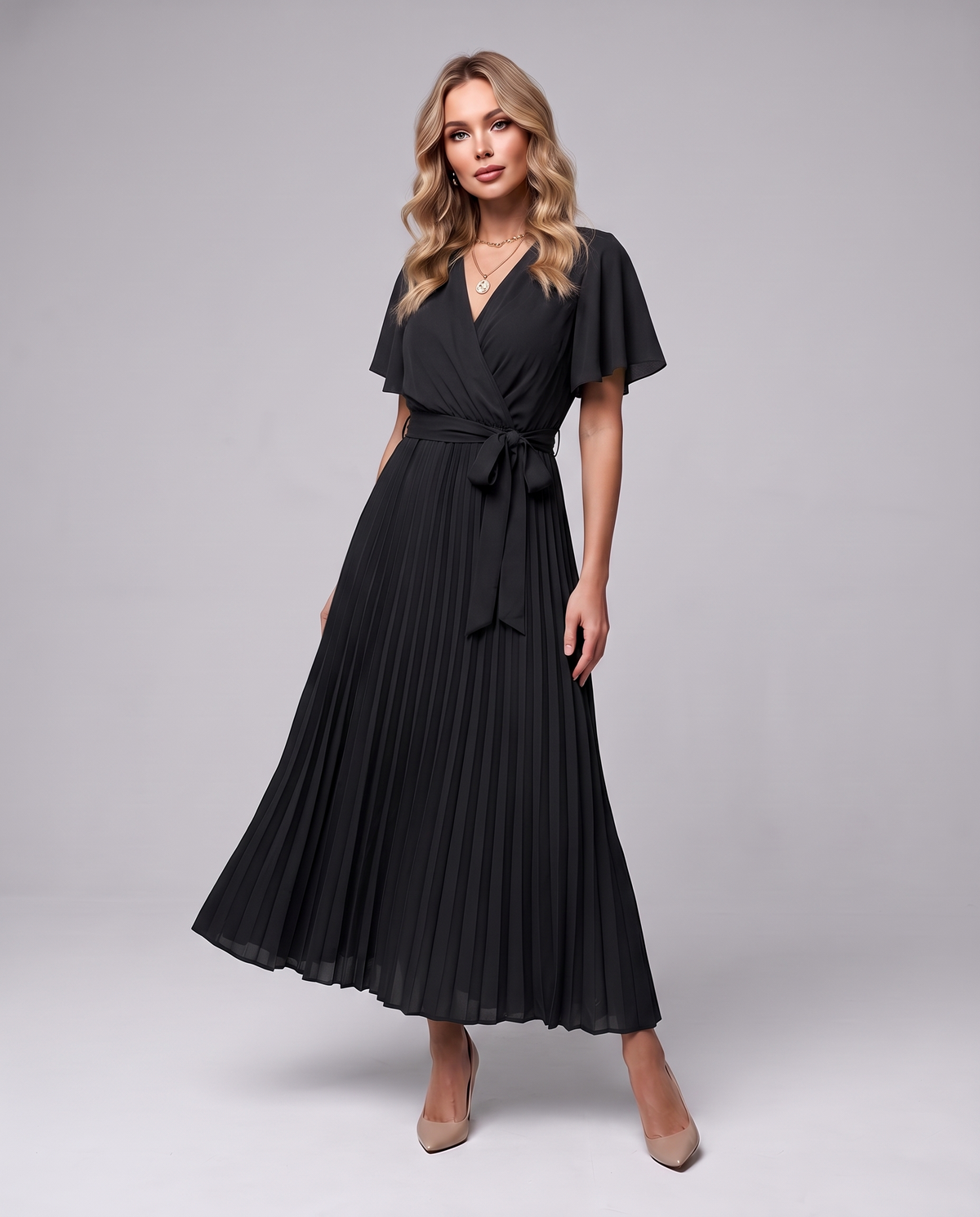 Flowing Wrap Dress