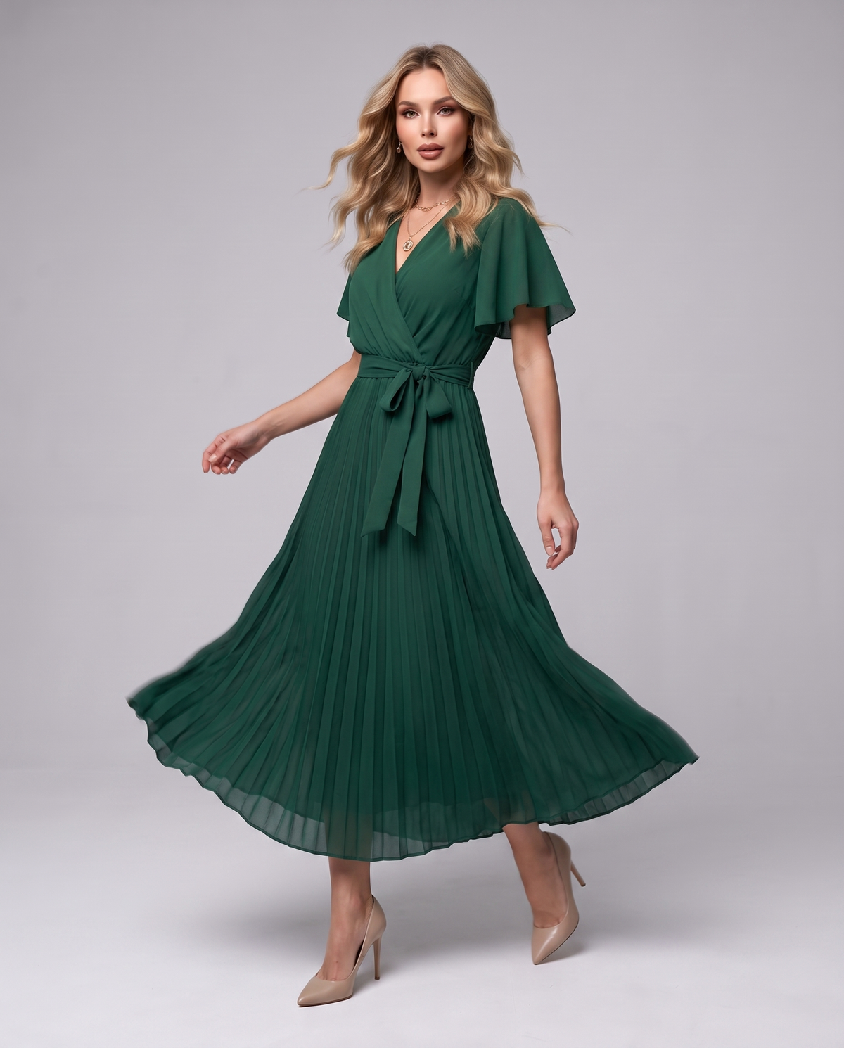 Flowing Wrap Dress