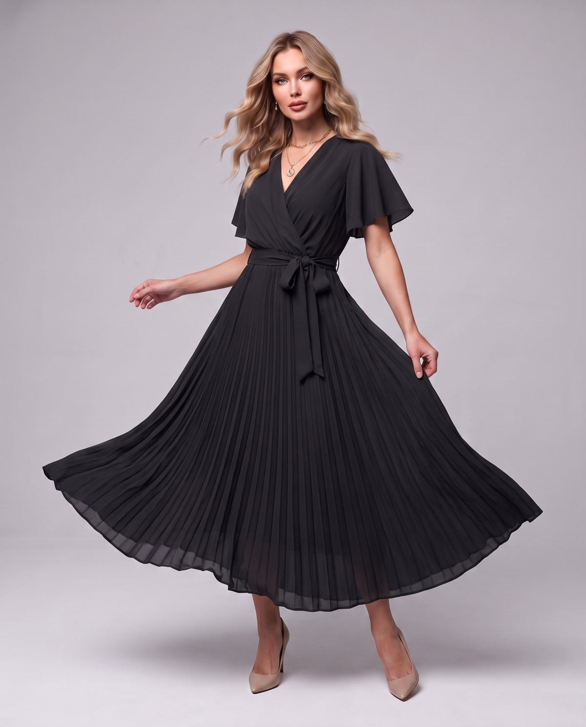 Flowing Wrap Dress