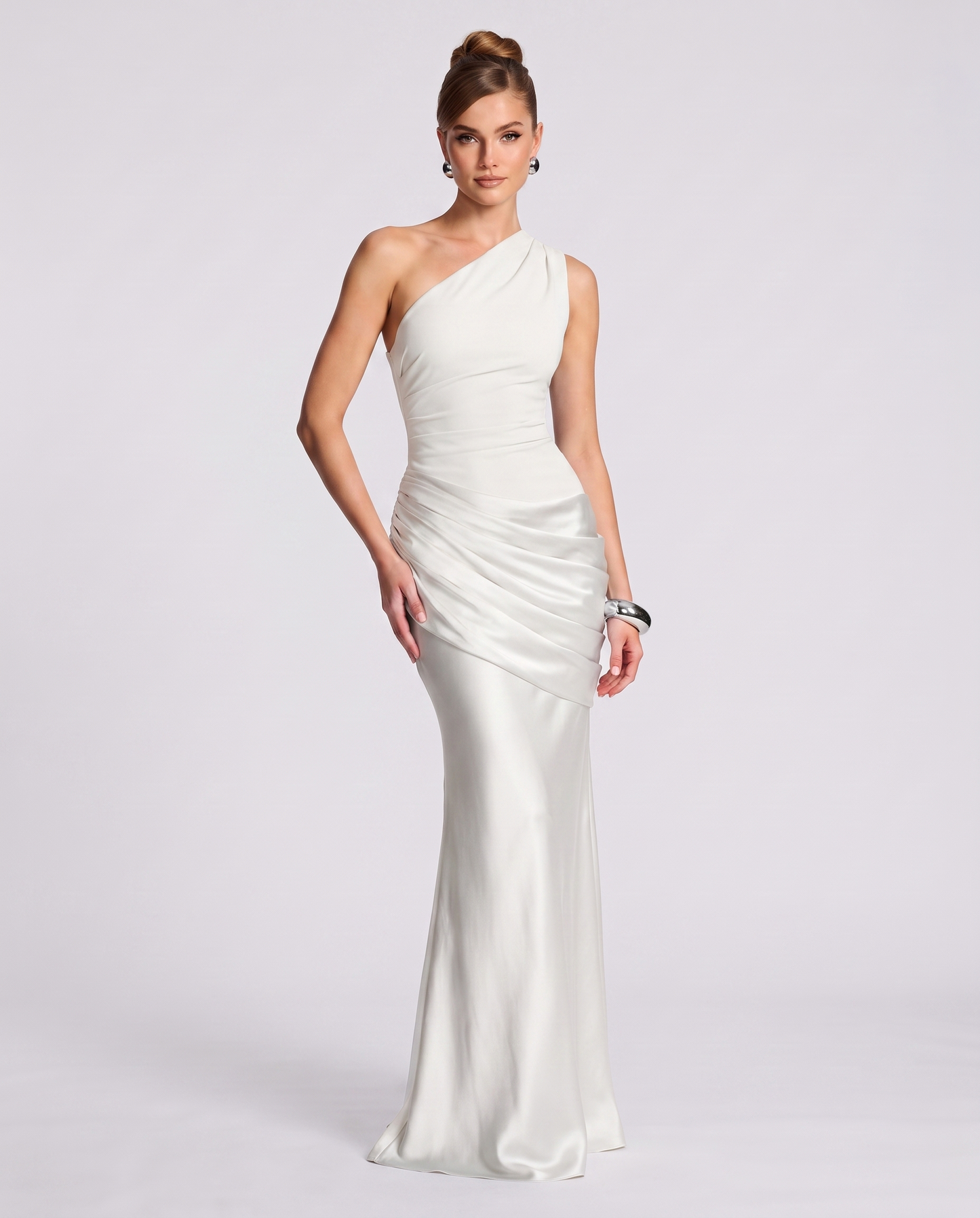 Regal Drape Gown