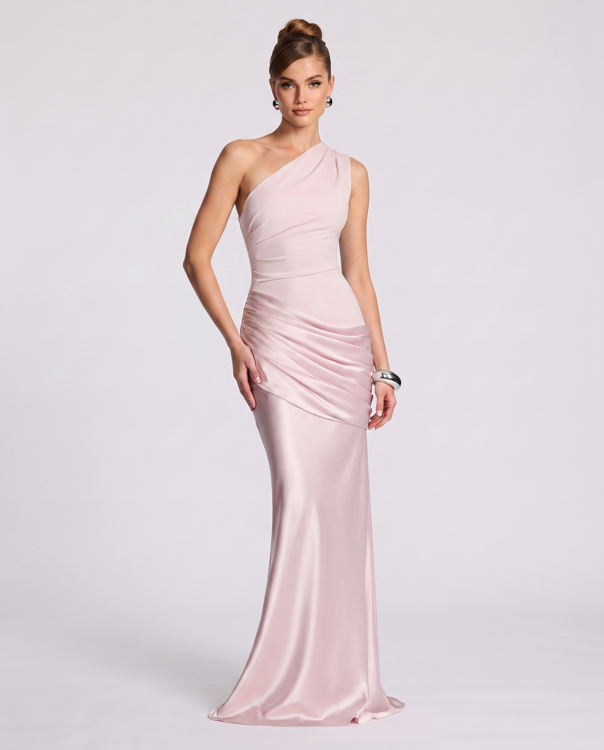 Regal Drape Gown