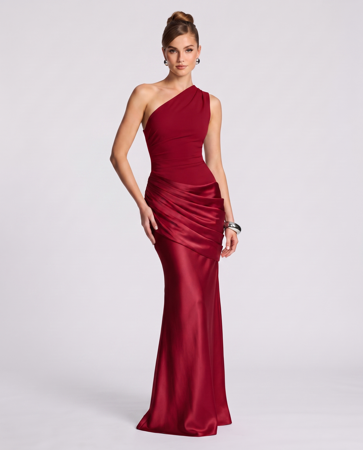Regal Drape Gown