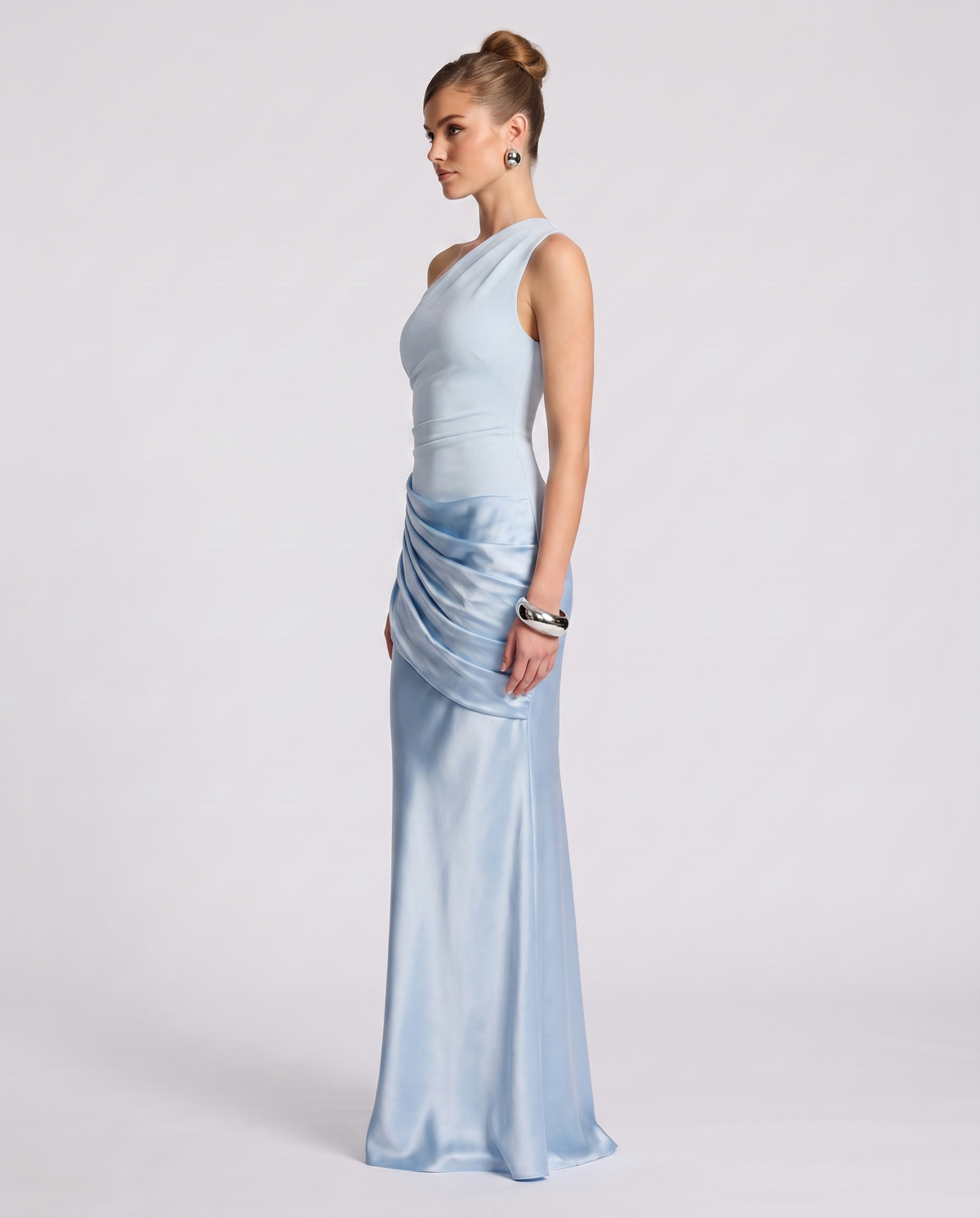 Regal Drape Gown