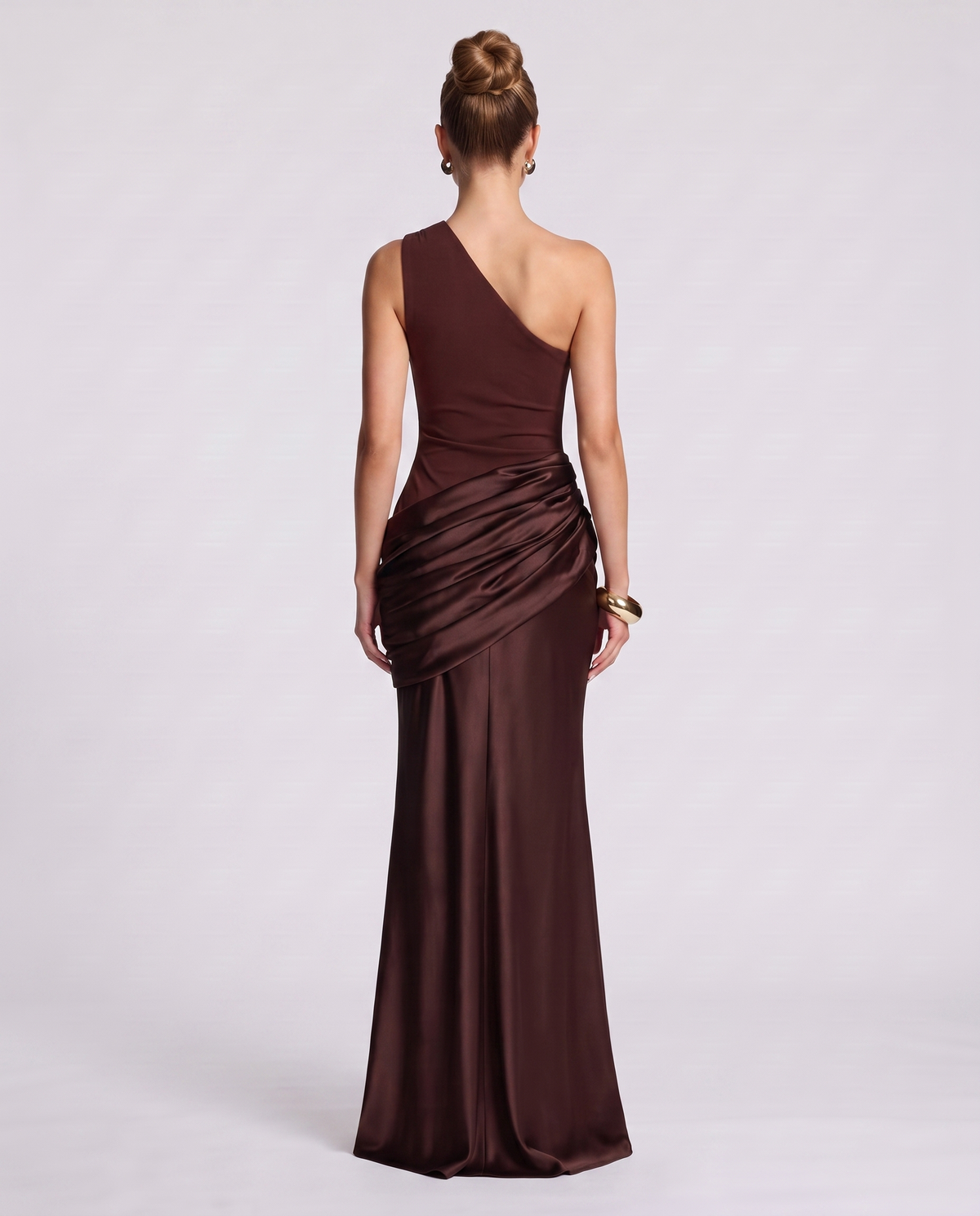 Regal Drape Gown