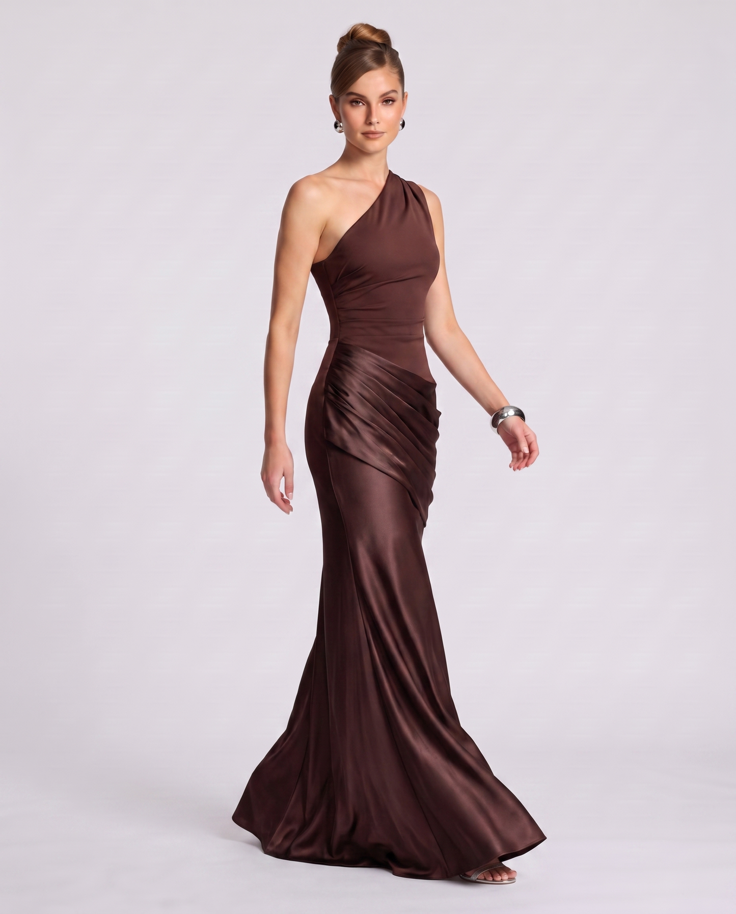Regal Drape Gown
