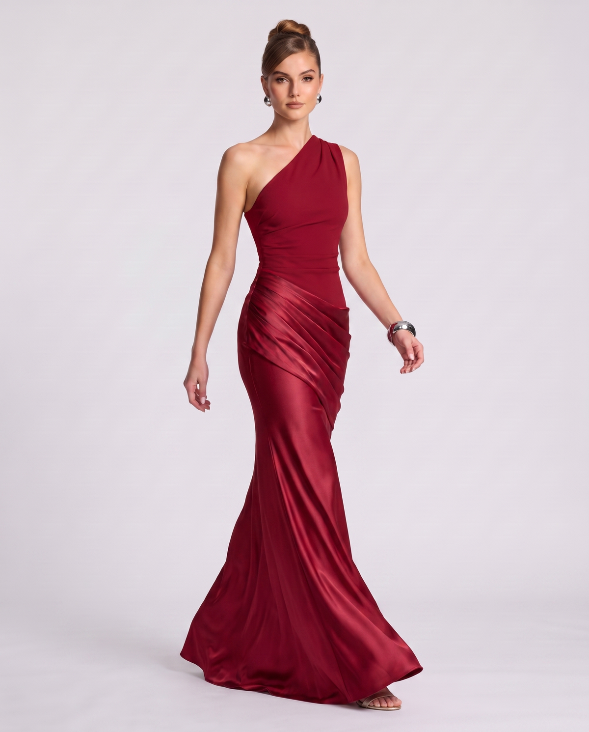 Regal Drape Gown