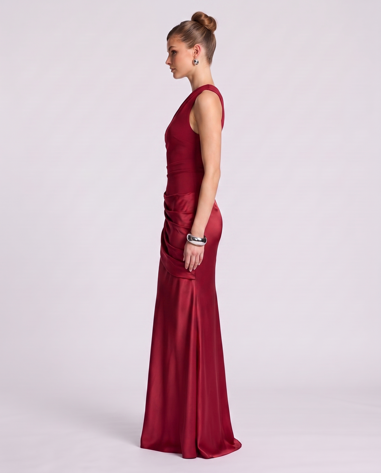 Regal Drape Gown