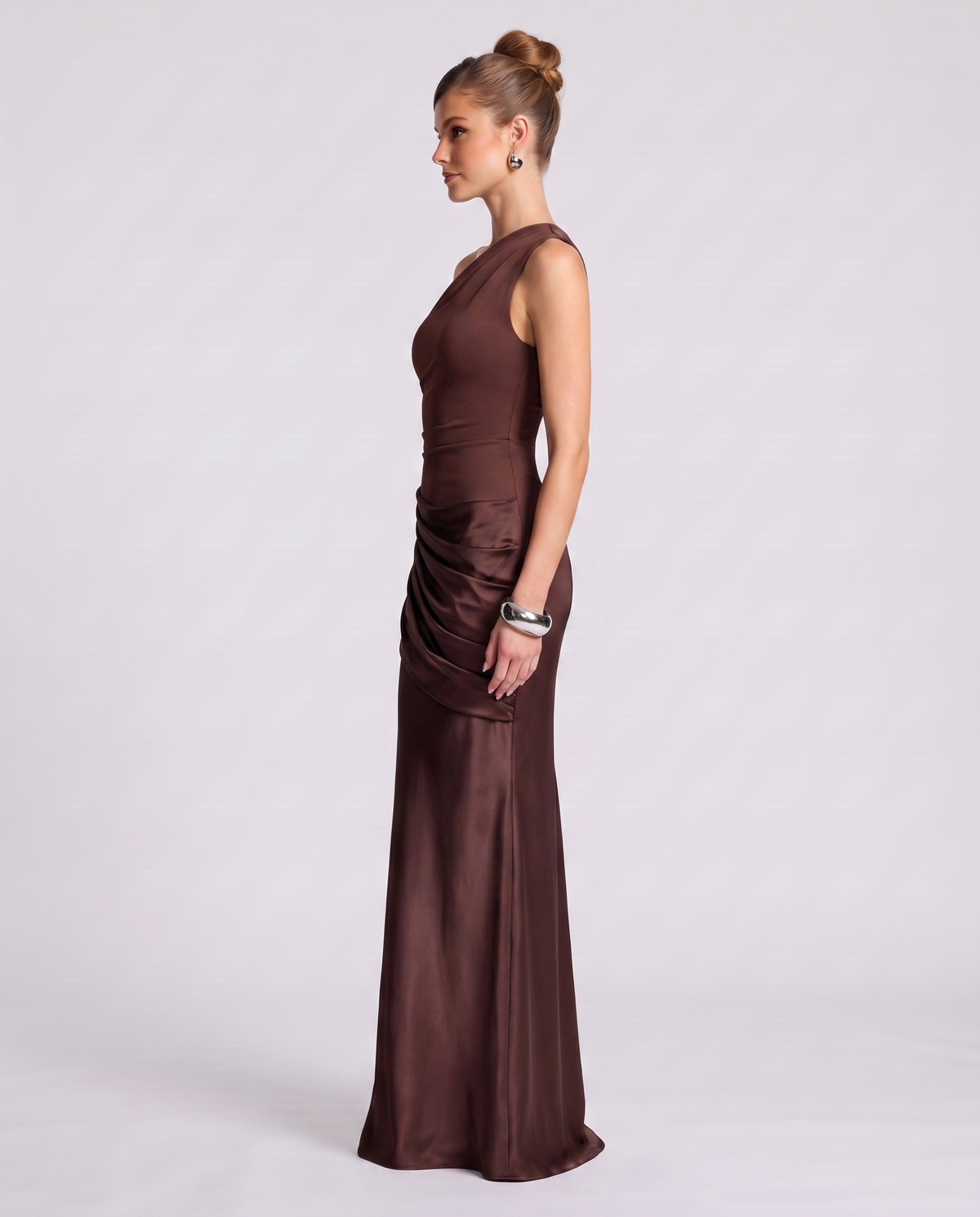 Regal Drape Gown