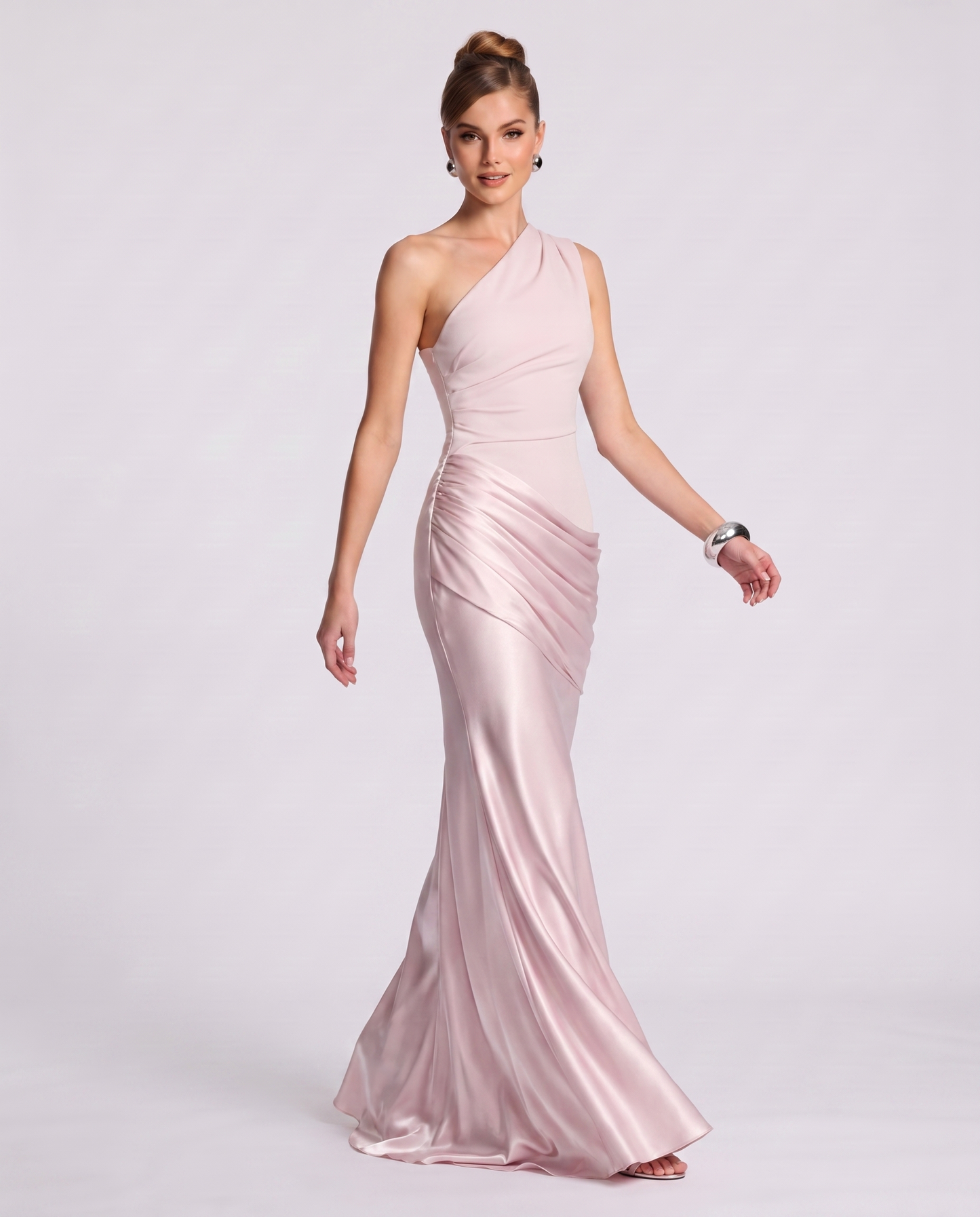 Regal Drape Gown