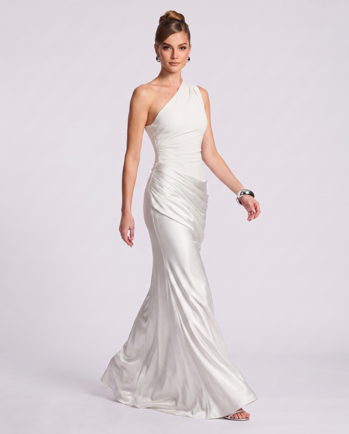 Regal Drape Gown