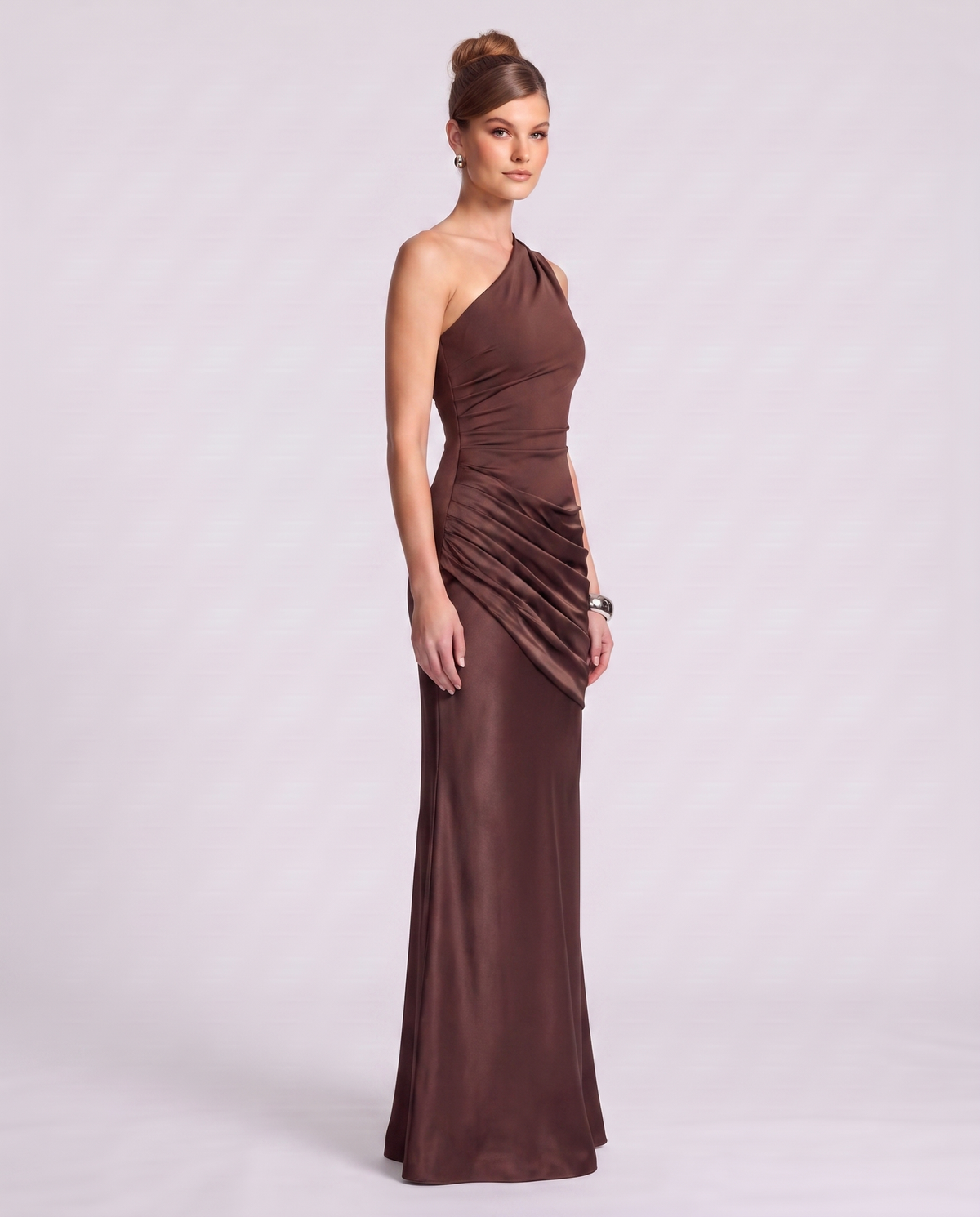 Regal Drape Gown
