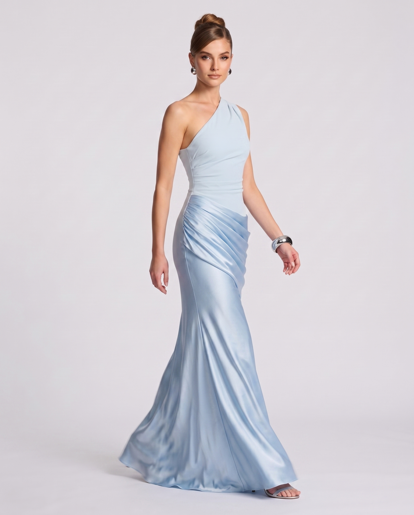 Regal Drape Gown