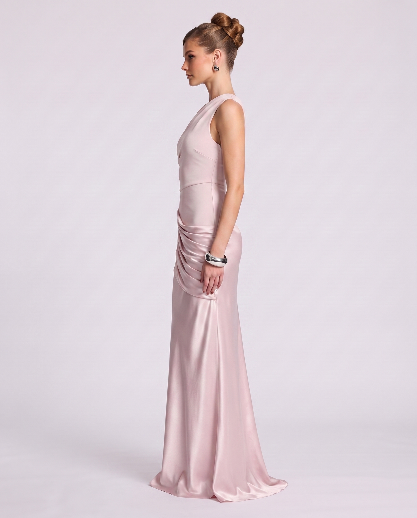 Regal Drape Gown