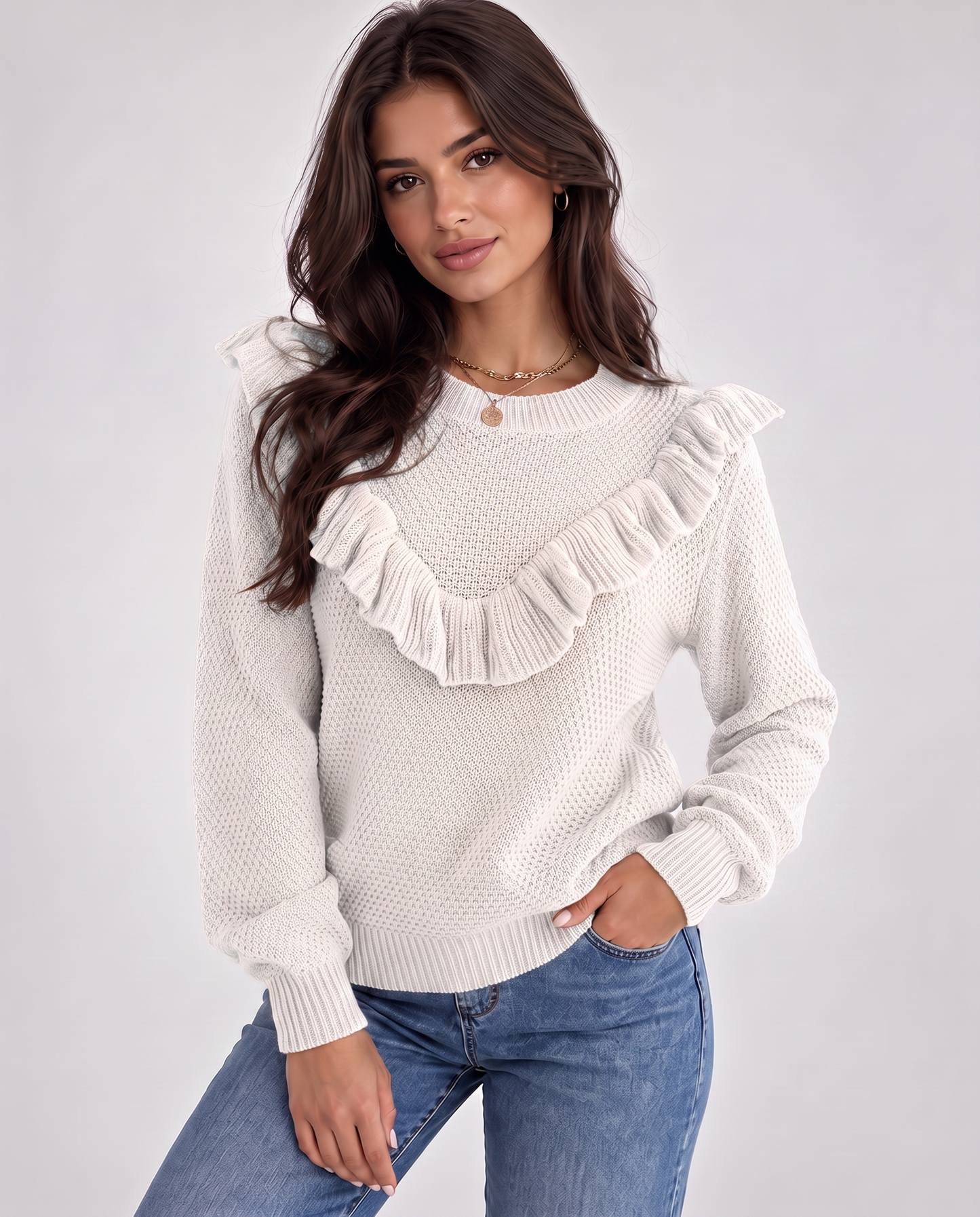 Virelune Ruffle Sweater