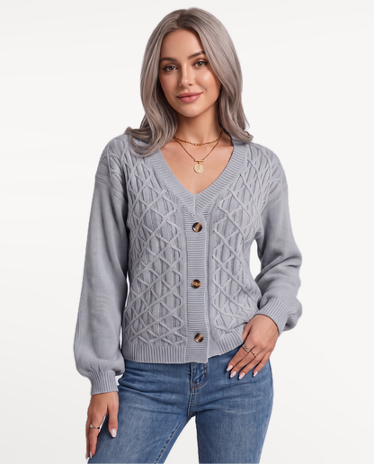 Marielle Knit Sweater in Gray – view 1