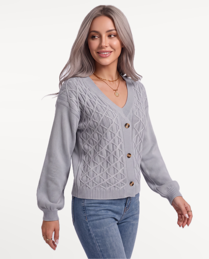 Marielle Knit Sweater in Gray – view 5 | SKU: MKS-391748625104836-GRAY-XS,MKS-391748625104836-GRAY-S,MKS-391748625104836-GRAY-M,MKS-391748625104836-GRAY-L,MKS-391748625104836-GRAY-XL