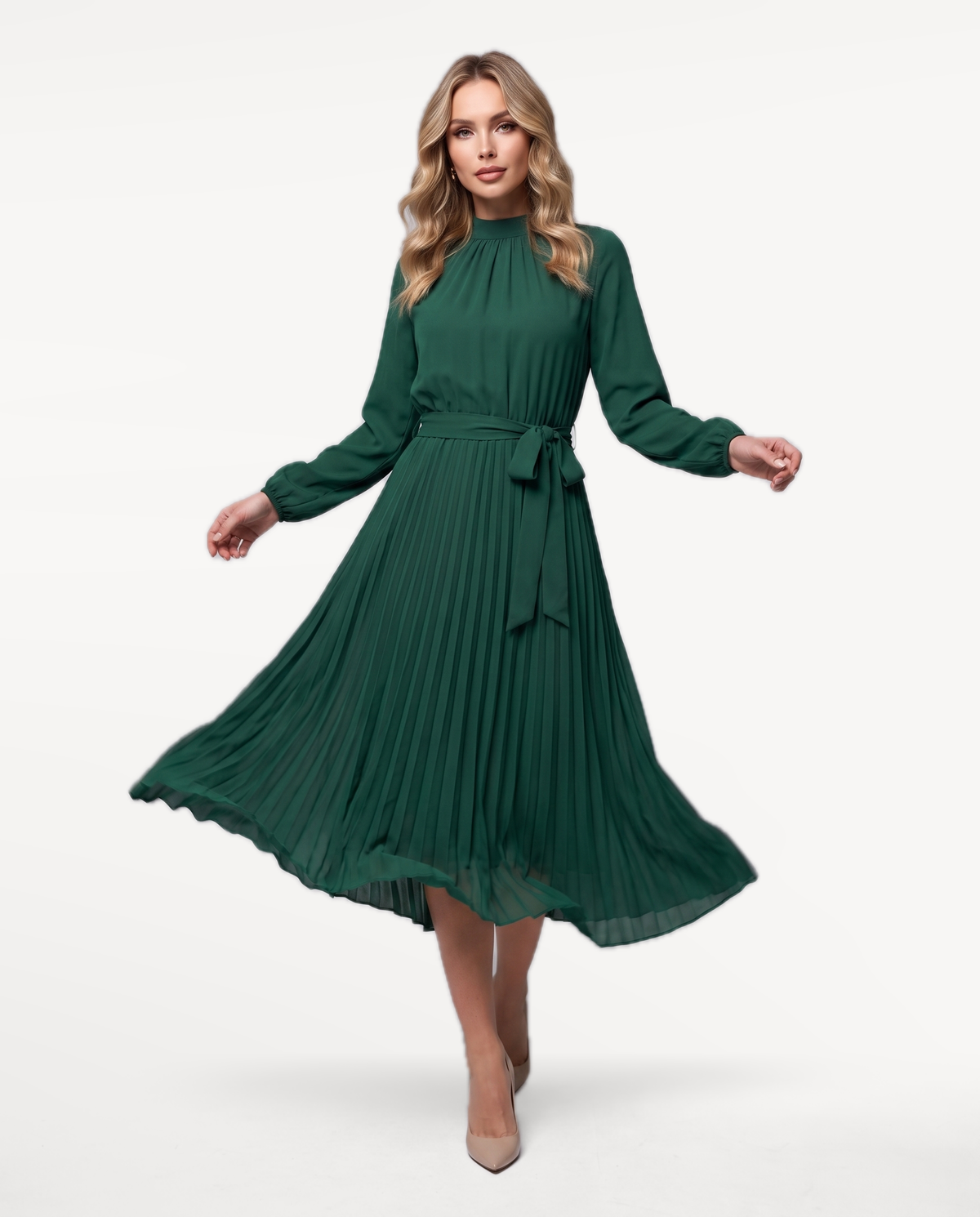 Emerald Bow Dress