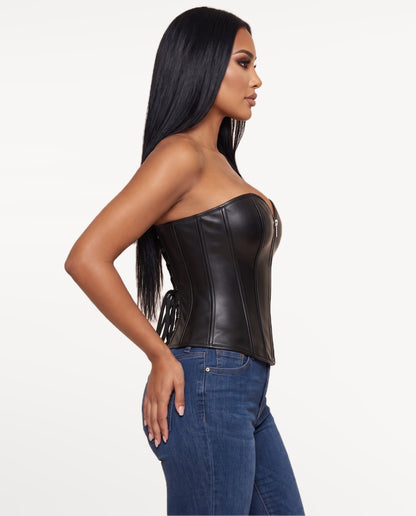 Nyx Corset Top in Black – side view | SKU: SOR-NYX-BLK-XS,SOR-NYX-BLK-S,SOR-NYX-BLK-M,SOR-NYX-BLK-L,SOR-NYX-BLK-XL