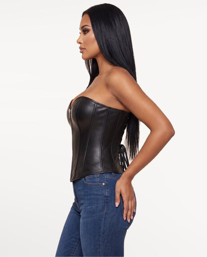 Nyx Corset Top in Black – side view | SKU: SOR-NYX-BLK-XS,SOR-NYX-BLK-S,SOR-NYX-BLK-M,SOR-NYX-BLK-L,SOR-NYX-BLK-XL