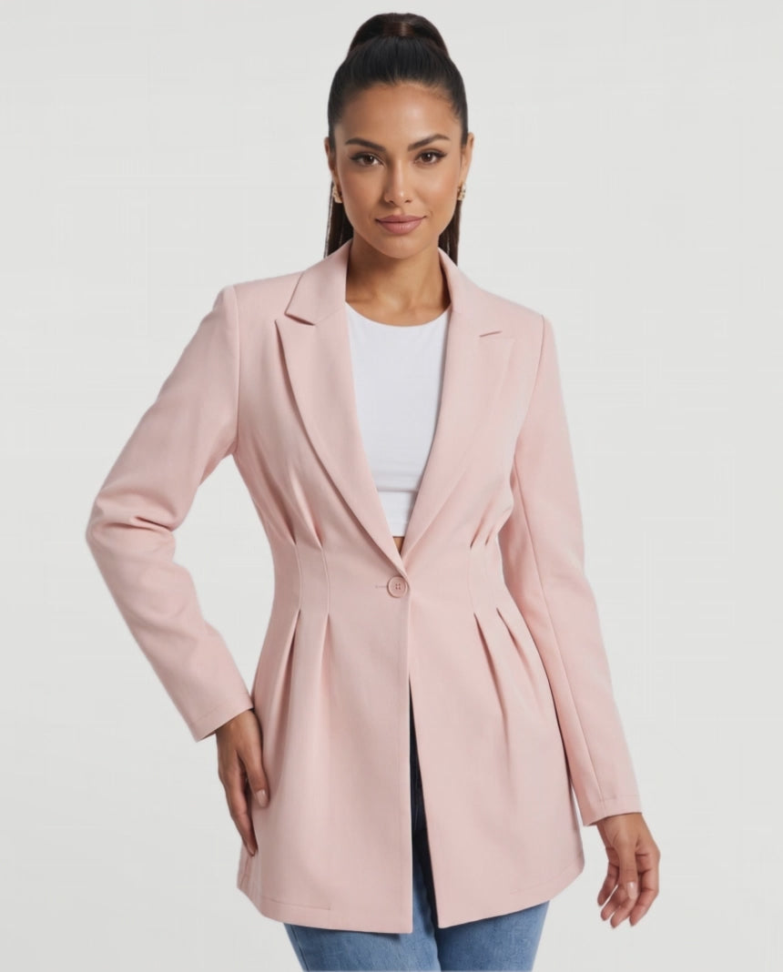 Valeria Tailored Blazer in Pink – video
