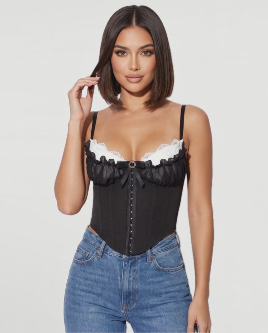 Odette Corset Top in Black – video