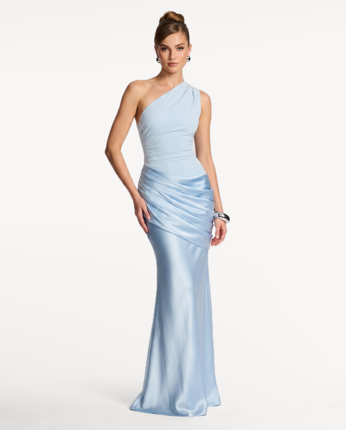 Regal Drape Gown