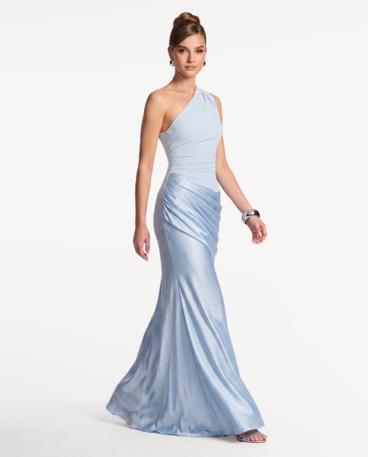 Regal Drape Gown
