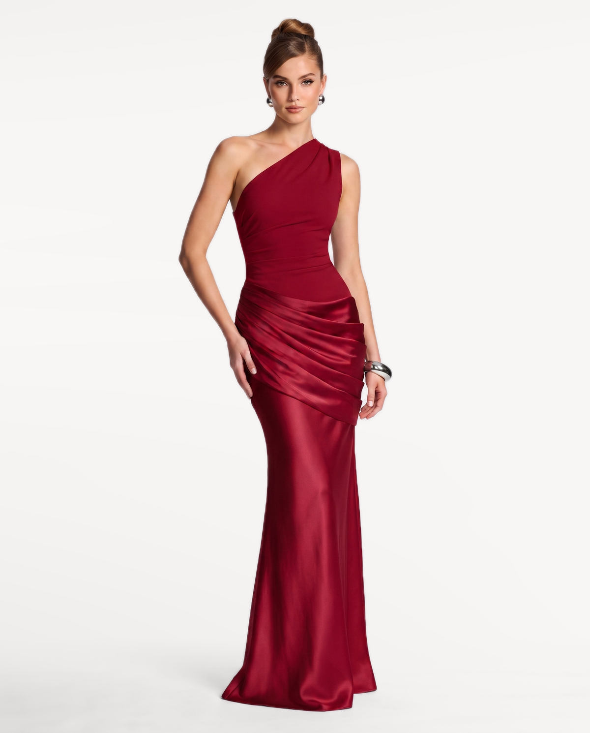 Regal Drape Gown