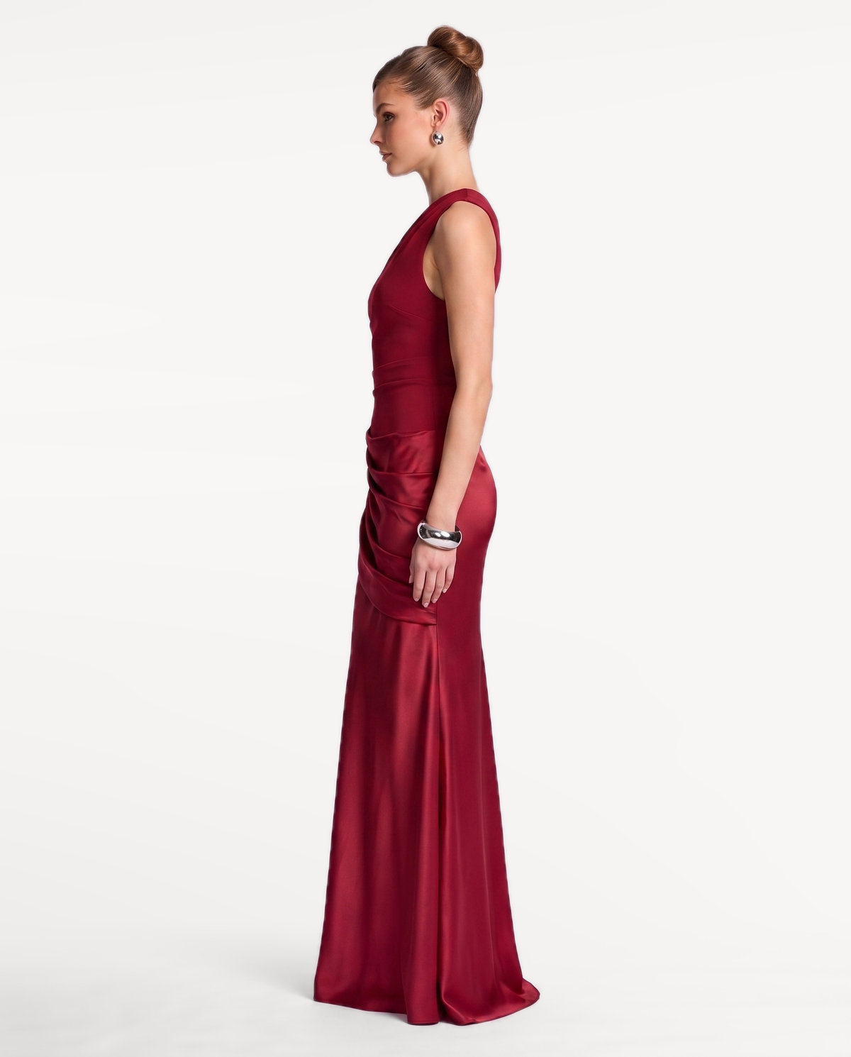 Regal Drape Gown