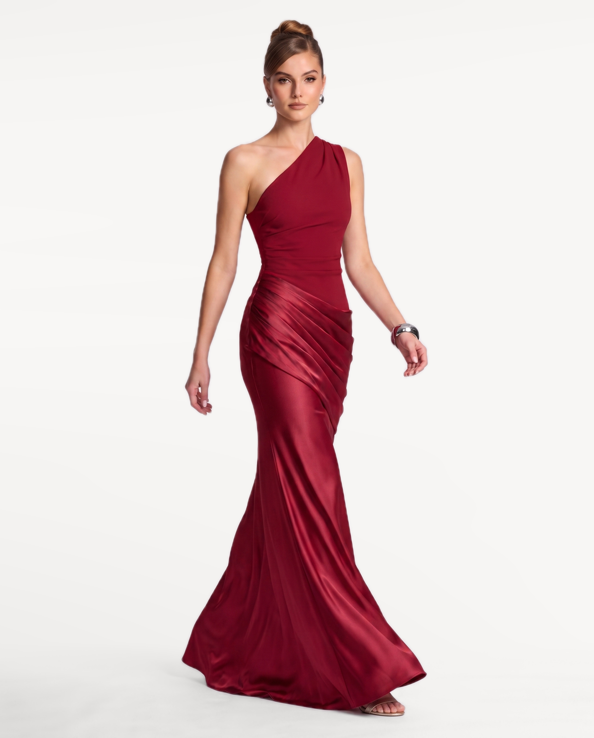 Regal Drape Gown