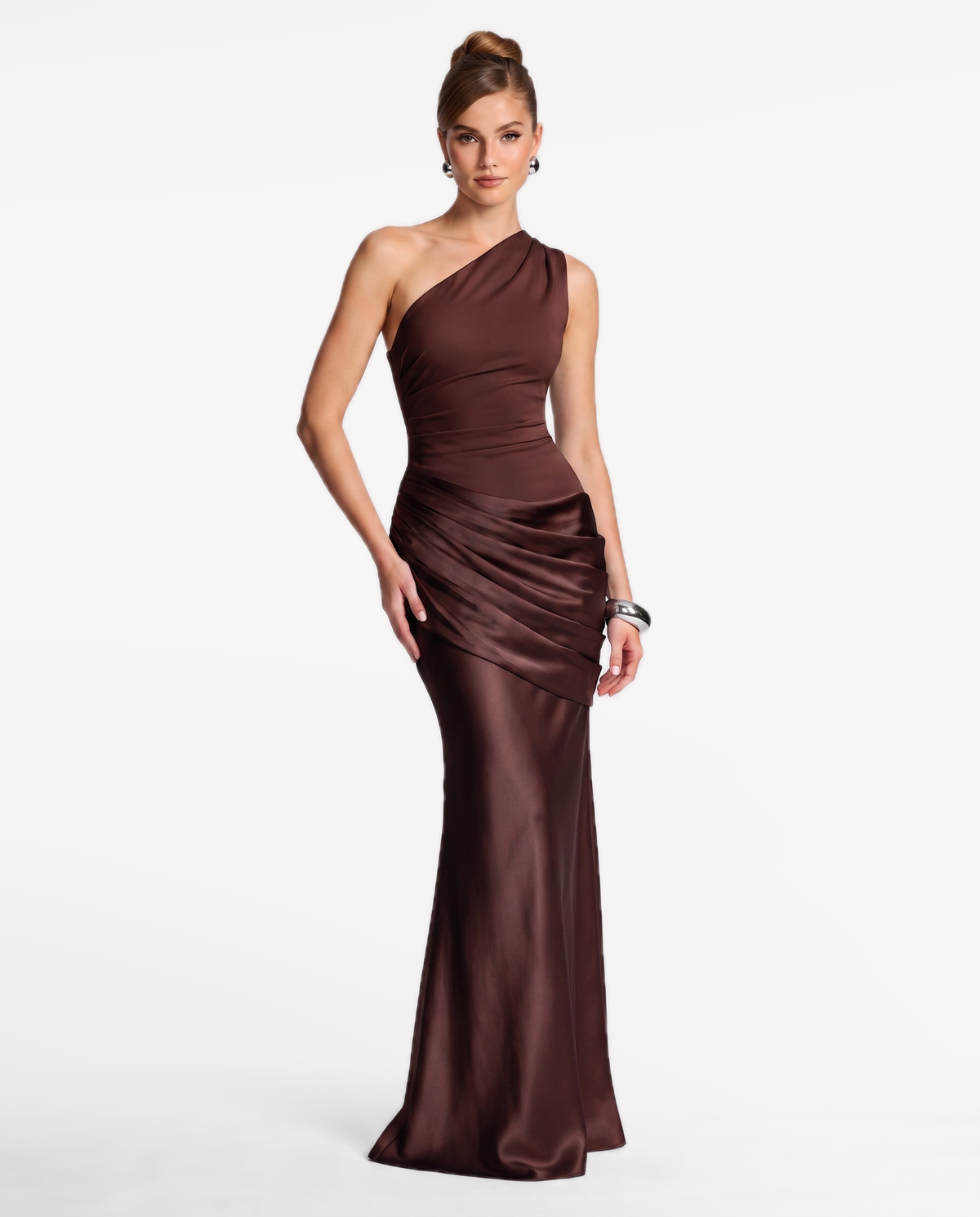 Regal Drape Gown