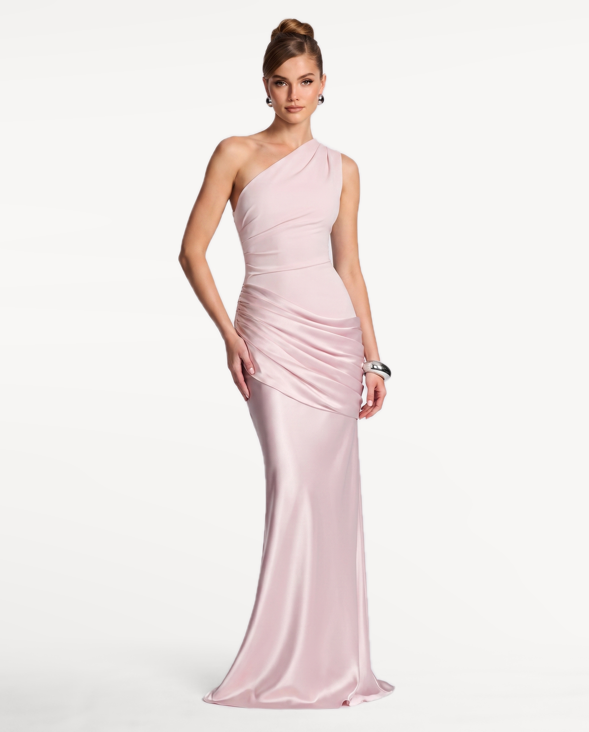 Regal Drape Gown