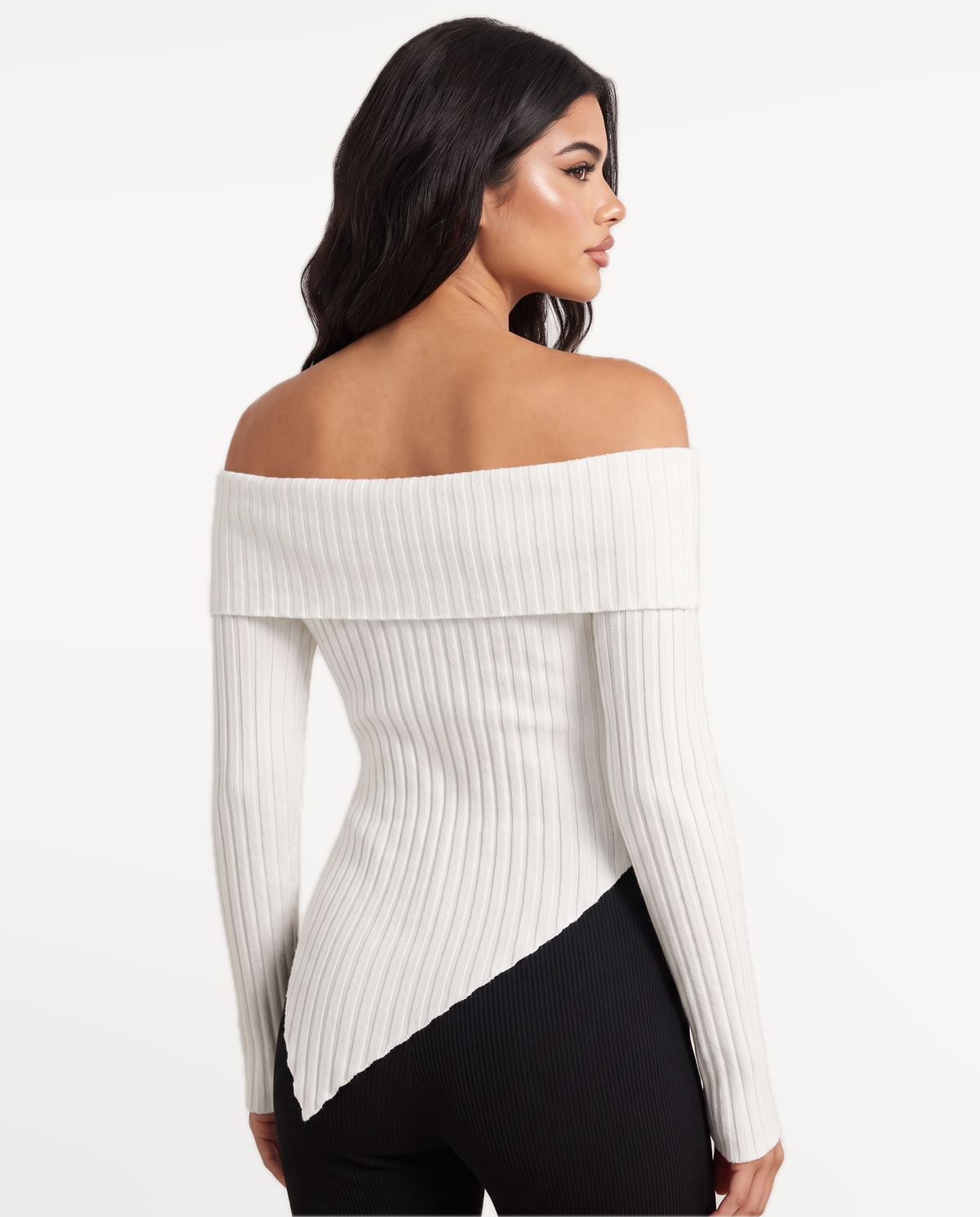 Sabine in White – back view | SKU: SOR-SAB-WHITE-XS,SOR-SAB-WHITE-S,SOR-SAB-WHITE-M,SOR-SAB-WHITE-L,SOR-SAB-WHITE-XL