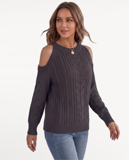 Seraphine Knit Sweater in Black – view 5 | SKU: SKS-864215739406182-BLACK-XS,SKS-864215739406182-BLACK-S,SKS-864215739406182-BLACK-M,SKS-864215739406182-BLACK-L,SKS-864215739406182-BLACK-XL