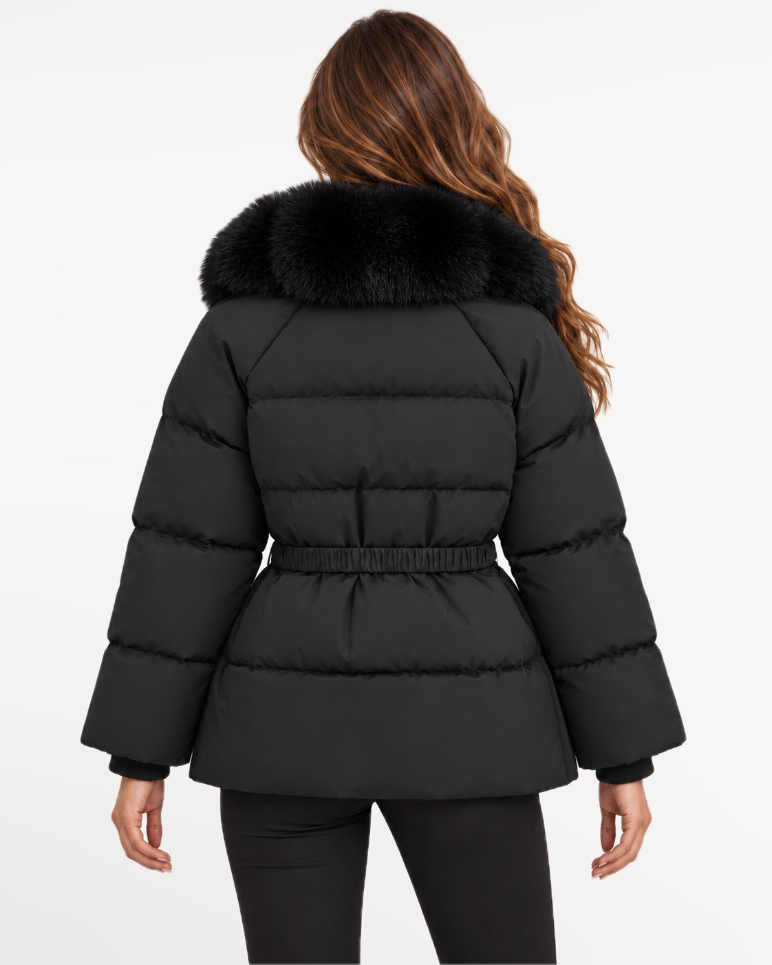 Vivienne Puffer in black – back view | SKU: SOR-VIV-BLK-XS,SOR-VIV-BLK-S,SOR-VIV-BLK-M,SOR-VIV-BLK-L,SOR-VIV-BLK-XL