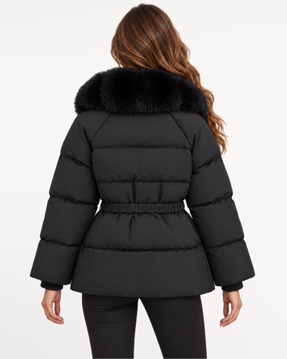 Vivienne Puffer in black – back view | SKU: SOR-VIV-BLK-XS,SOR-VIV-BLK-S,SOR-VIV-BLK-M,SOR-VIV-BLK-L,SOR-VIV-BLK-XL